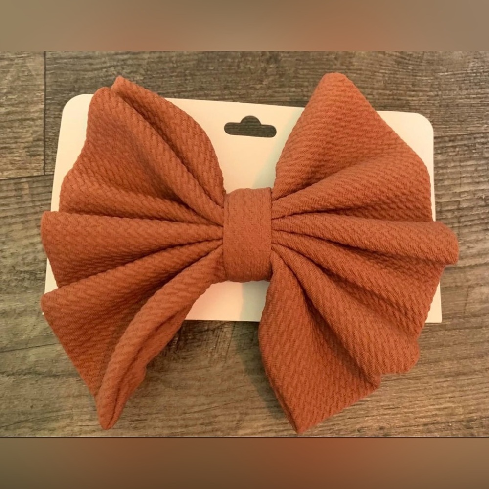 Charming Tan Bow Headband for Kids